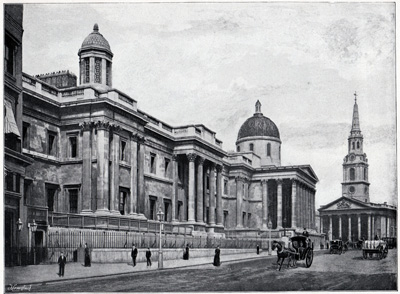 The National Gallery, with St. Martin's Church
